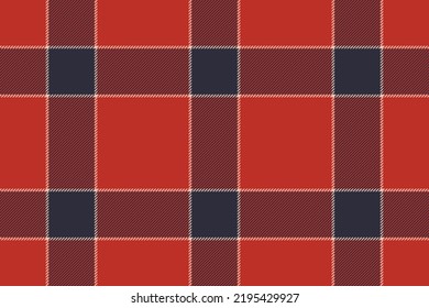 Plaid background, check seamless pattern in red. Vector fabric texture for textile print, wrapping paper, gift card, wallpaper flat design.