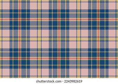 Plaid background, check seamless pattern. Vector fabric texture for textile print, wrapping paper, gift card, wallpaper flat design.