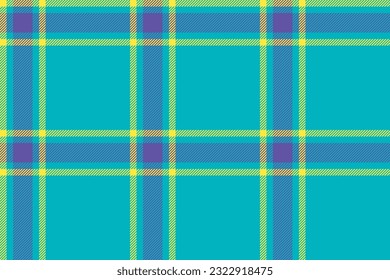Plaid background, check seamless pattern in blue. Vector fabric texture for textile print, wrapping paper, gift card, wallpaper flat design.