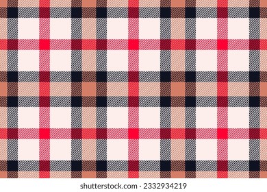 Plaid background, check seamless pattern. Vector fabric texture for textile print, wrapping paper, gift card, wallpaper flat design.