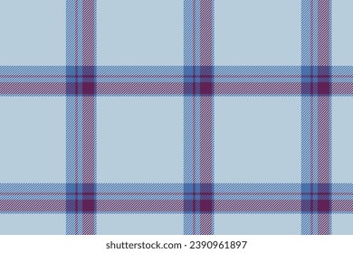Plaid background, check seamless pattern in blue. Vector fabric texture for textile print, wrapping paper, gift card, wallpaper flat design.