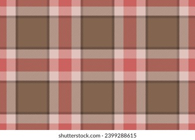 Plaid background, check seamless pattern. Vector fabric texture for textile print, wrapping paper, gift card, wallpaper flat design.