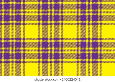 Plaid background, check seamless pattern. Vector fabric texture for textile print, wrapping paper, gift card, wallpaper flat design.