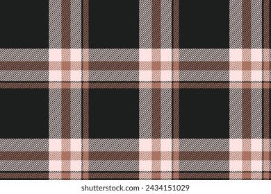 Plaid background, check seamless pattern. Vector fabric texture for textile print, wrapping paper, gift card, wallpaper flat design.