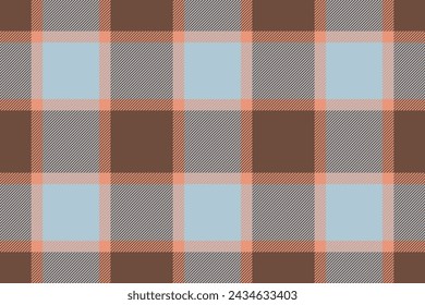 Plaid background, check seamless pattern. Vector fabric texture for textile print, wrapping paper, gift card, wallpaper flat design.