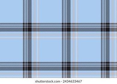 Plaid background, check seamless pattern. Vector fabric texture for textile print, wrapping paper, gift card, wallpaper flat design.