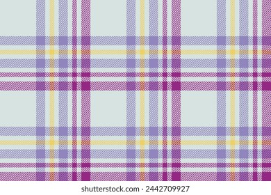 Plaid background, check seamless pattern. Vector fabric texture for textile print, wrapping paper, gift card or wallpaper.