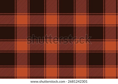 plaid background gingham check fabric texture brown and orange colors tartan vector autumn seamless pattern illustration textile