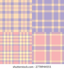 Plaid bundle built for product mockups. Home textiles tartan backgrounds enhance presentation. Vector clarity supports realism.