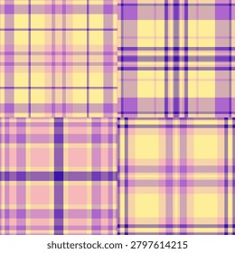 Plaid bundle built for product mockups. Summer tartan backgrounds enhance presentation. Vector clarity supports realism.