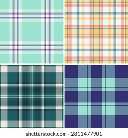 Plaid bundle built for product mockups. Craft tartan backgrounds enhance presentation. Vector clarity supports realism.