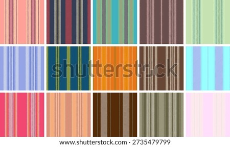 Plaid bundle for virtual event banners. Coordinated patterns create visually appealing, professional digital signage.