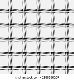Plaid Scheck Patten in brauner Marine, grau, schwarz und weiß.Nahtlose Textur für Druck.