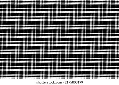 Plaid check patten in dark navy, black and white.Seamless fabric texture for print.