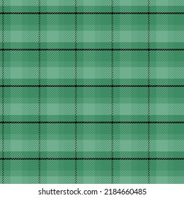 Plaid check patten in dark navy, green,black and white.Seamless fabric texture for print.