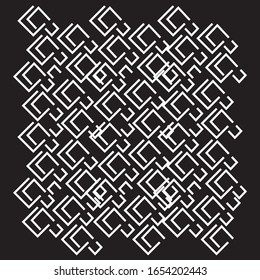 Plaid check patten in light black,white , gray, linen colored . Modern vintage effect fabric texture print design for carpet, rug, flooring, blanket digital or weaving pattern