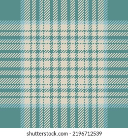 Plaid check pattern in green. Seamless fabric texture. Tartan textile print design.