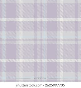 Plaid check pattern in lilac light blue pastel in vector format. Seamless repeat with editable colours. Great or bedding, shirts, dresses, tablecloth.