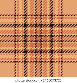 Patrón de cuadros en colores naranja y rojo. Textura de tela sin costuras. Estampado textil de tartán.