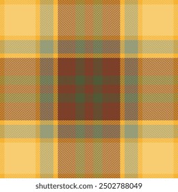 Plaid-Scheckmuster in den Farben Orange und Rot. Nahtlose Textur. Tartan Stoffdruck.