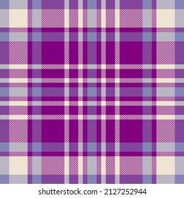 Plaid check pattern in pink. Seamless fabric texture. Tartan textile print design.
