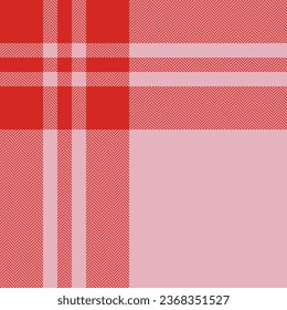 Plaid check pattern in pink. Seamless fabric texture. Tartan textile print design.