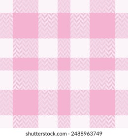 Plaid Scheckmuster in Pink. Nahtlose Textur. Tartan Textildruck.