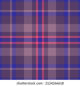 Plaid check pattern. Seamless fabric texture. Tartan textile print design.