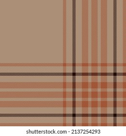 Plaid check pattern. Seamless fabric texture. Tartan textile print design.