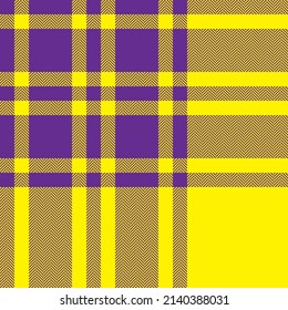Plaid check pattern. Seamless fabric texture. Tartan textile print design.