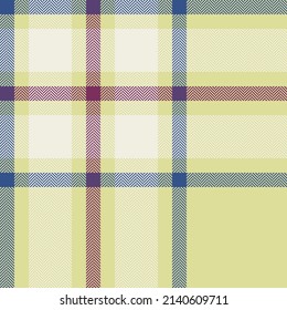 Plaid check pattern. Seamless fabric texture. Tartan textile print design.