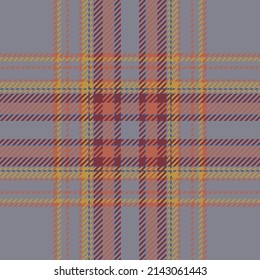 Plaid check pattern. Seamless fabric texture. Tartan textile print design.