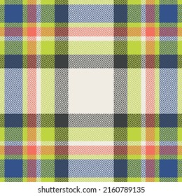 Plaid check pattern. Seamless fabric texture. Tartan textile print design.