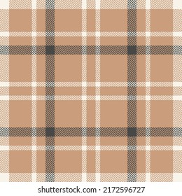 Plaid check pattern. Seamless fabric texture. Tartan textile print design.