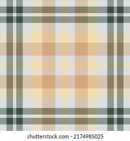 Plaid check pattern. Seamless fabric texture. Tartan textile print design.