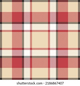 Plaid check pattern. Seamless fabric texture. Tartan textile print design.