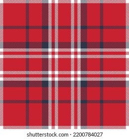 Plaid check pattern. Seamless fabric texture. Tartan textile print design.