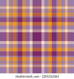 Plaid check pattern. Seamless fabric texture. Tartan textile print design.