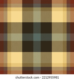 Plaid check pattern. Seamless fabric texture. Tartan textile print design.