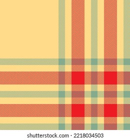 Plaid check pattern. Seamless fabric texture. Tartan textile print design.