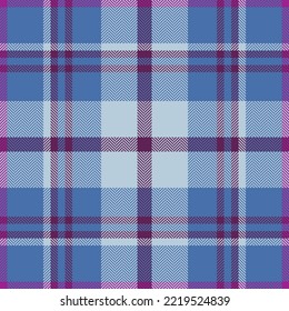 Plaid check pattern. Seamless fabric texture. Tartan textile print design.