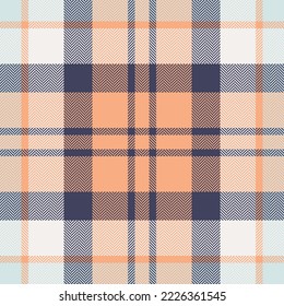 Plaid check pattern. Seamless fabric texture. Tartan textile print design.