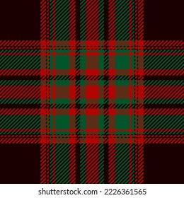 Plaid check pattern. Seamless fabric texture. Tartan textile print design.