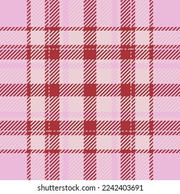 Plaid check pattern. Seamless fabric texture. Tartan textile print design.