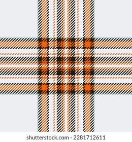 Plaid check pattern. Seamless fabric texture. Tartan textile print design.
