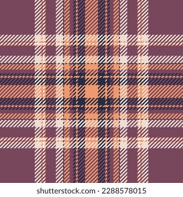 Plaid check pattern. Seamless fabric texture. Tartan textile print design.