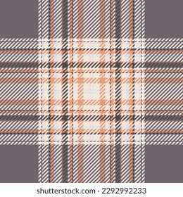 Plaid check pattern. Seamless fabric texture. Tartan textile print design.