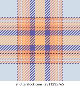Plaid check pattern. Seamless fabric texture. Tartan textile print design.