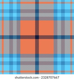 Plaid check pattern. Seamless fabric texture. Tartan textile print design.