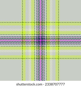 Plaid check pattern. Seamless fabric texture. Tartan textile print design.